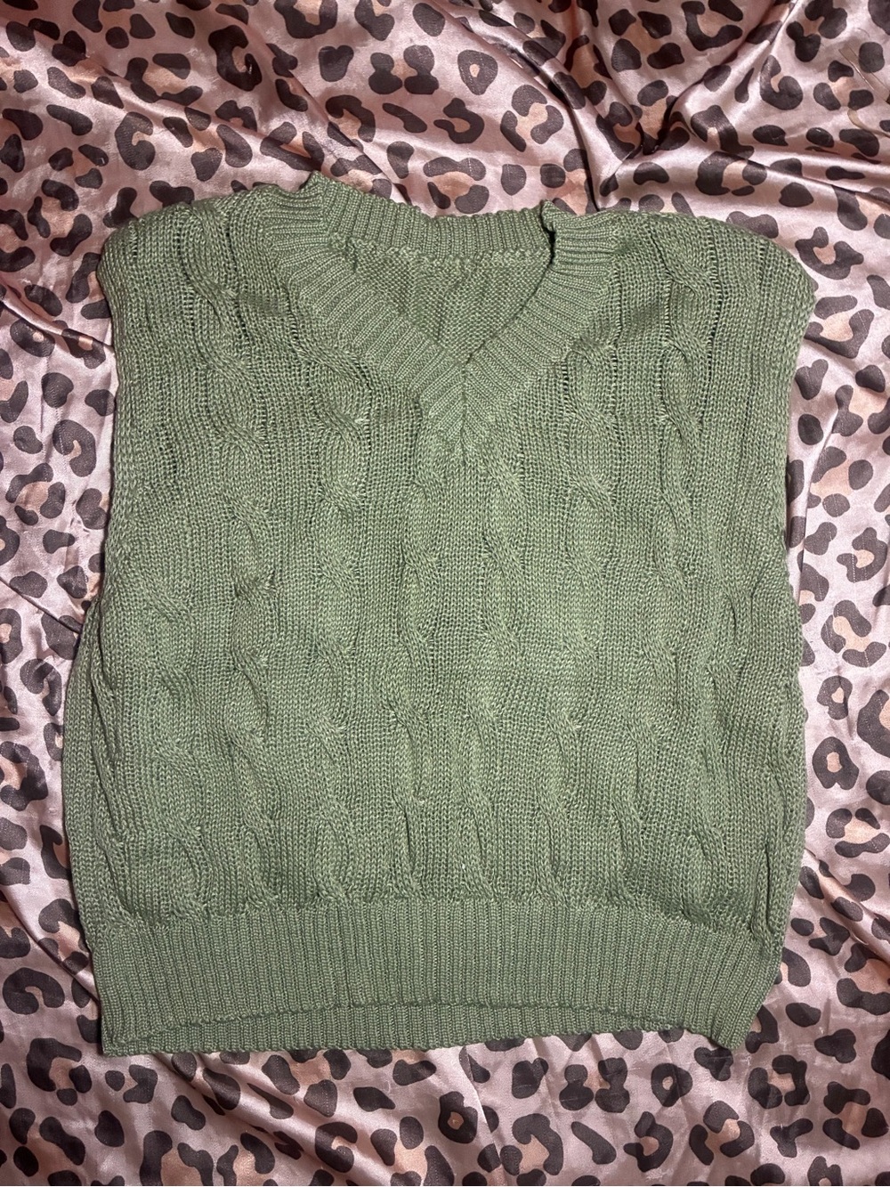 ⭒ adorable green librarian shein sweater vest